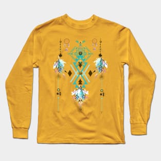 Azteca mayan plumas Long Sleeve T-Shirt